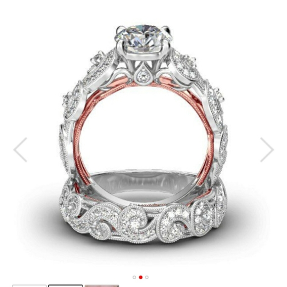 Silver Sterling Wedding Set - Picture 1 of 8